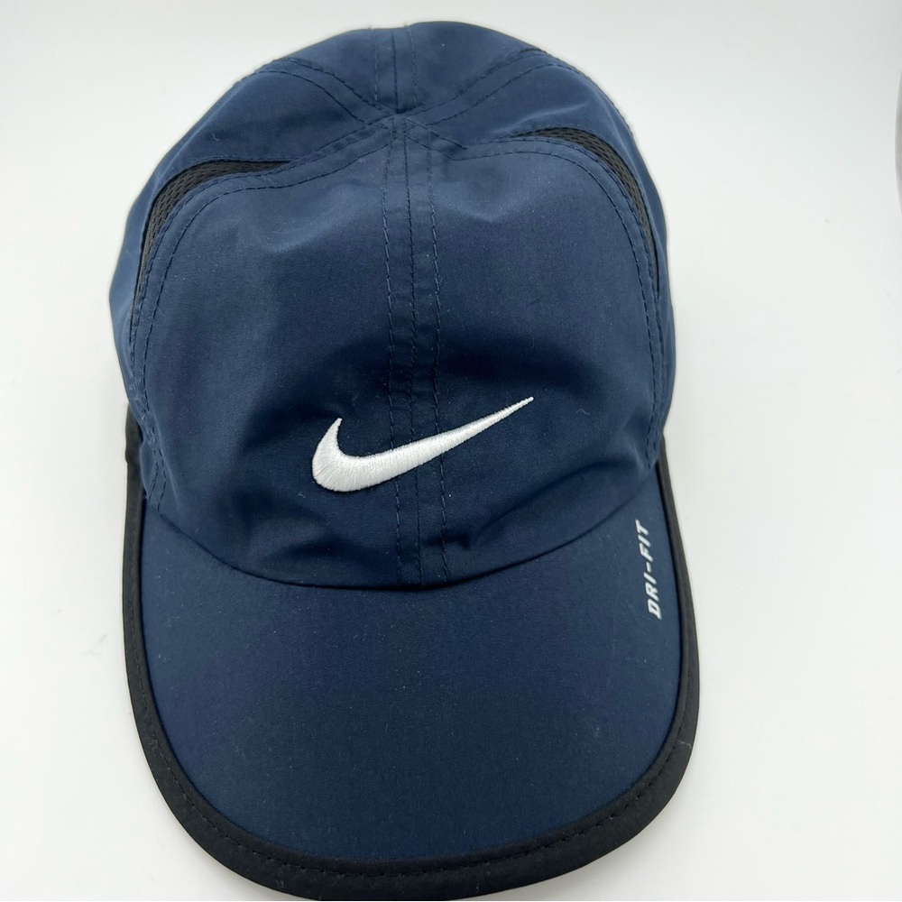 Nike Just Do It Swoosh Adjustable Toddler Baseball Cap Hat Navy/White/Black Airy